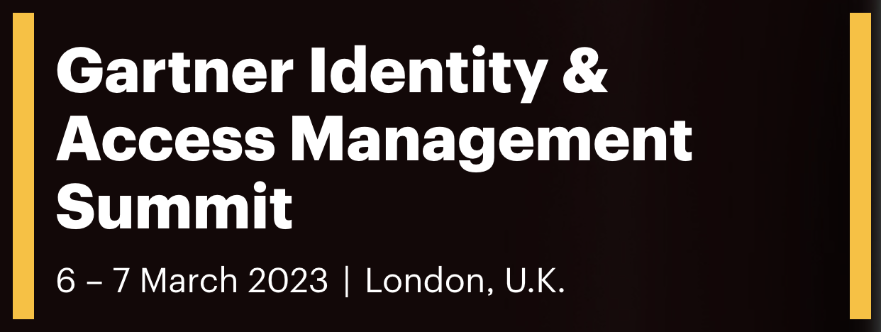 Gartner Identity & Access Management Summit UK