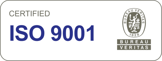 ISO 9001 certification by Bureau Veritas