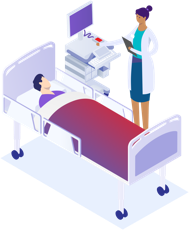nurse and patient