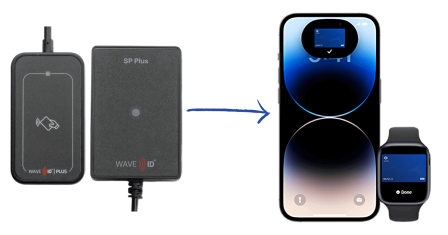 The WAVE ID Plus Mini and SP Plus readers support HID mobile credentials, including employee badge and Student ID in Apple Wallet.